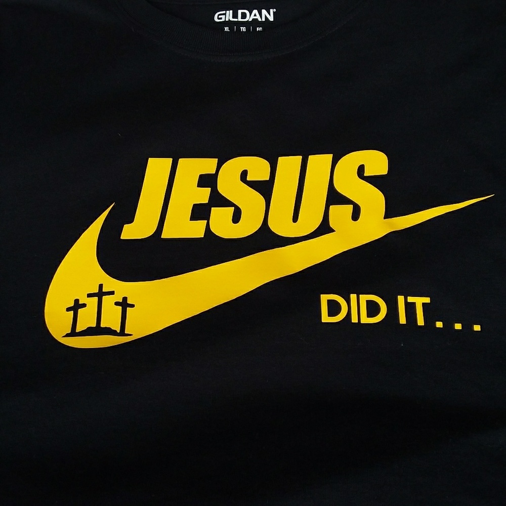 Jesus Did It Custom T Shirt Faith Based Shirt